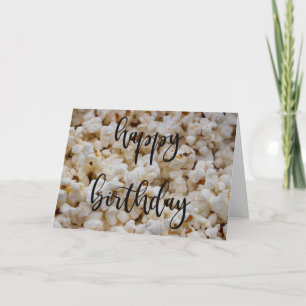 Carte d'anniversaire Popcorn