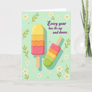 Carte d'anniversaire Popsicle