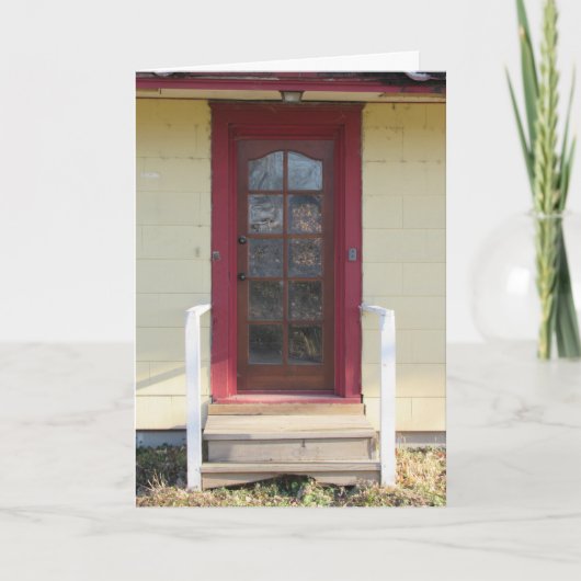 Carte d'anniversaire "Porte victorienne" (Devant)