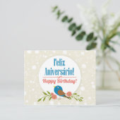 Carte d'anniversaire portugaise (Debout devant)