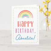 Carte d'anniversaire pour Abuelita (Fleur jaune)