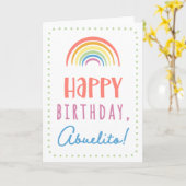 Carte d'anniversaire pour Abuelito (Fleur jaune)