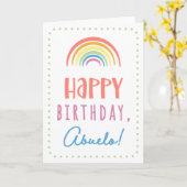 Carte d'anniversaire pour Abuelo (Fleur jaune)