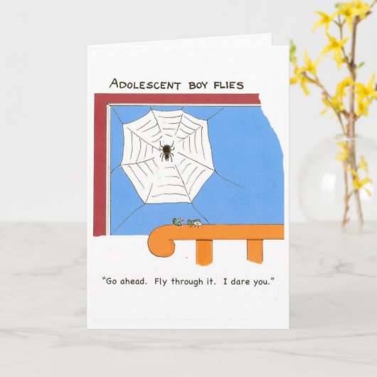 Carte d'anniversaire pour adolescents (Fleur jaune)