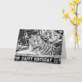 Carte d'Anniversaire pour adultes (Fleur jaune)