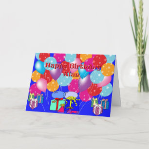 Carte d'anniversaire pour Alan