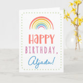 Carte d'anniversaire pour Aljadu (Fleur jaune)
