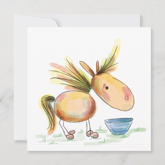 Carte d'anniversaire pour amateurs de chevaux (Devant)