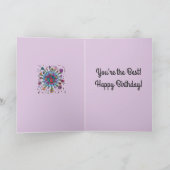 Carte d'anniversaire pour amie - (Intérieur)