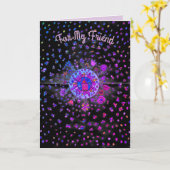 Carte d'anniversaire pour amie - (Fleur jaune)