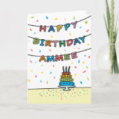 Carte d'anniversaire pour Ammee (Devant)
