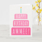 Carte d'anniversaire pour Ammee (Fleur jaune)