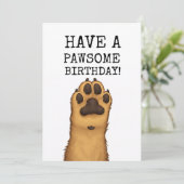 Carte d'anniversaire pour amoureux de chiens – Joy (Debout devant)