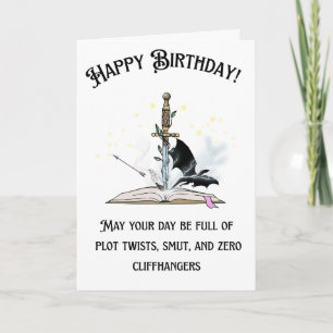 Carte d'anniversaire pour amoureux de livres coqui