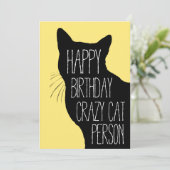 Carte d'anniversaire pour Amoureux des chats - Cra (Debout devant)