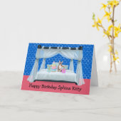 Carte d'anniversaire pour animal de compagnie Sphi (Fleur jaune)