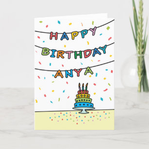 Carte d'anniversaire pour Anya