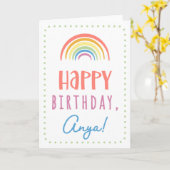 Carte d'anniversaire pour Anya (Fleur jaune)