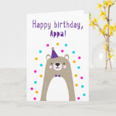 Carte d'anniversaire pour Appa (Fleur jaune)