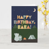 Carte d'anniversaire pour Bába (Fleur jaune)