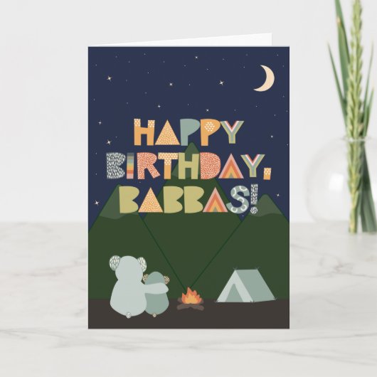 Carte d'anniversaire pour Babbas (Devant)