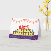 Carte d'anniversaire pour Babciu (Fleur jaune)