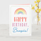 Carte d'anniversaire pour Bampás (Fleur jaune)
