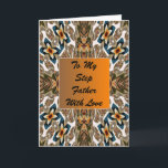 Carte d'anniversaire pour beau-père<br><div class="desc">Conception abstraite</div>