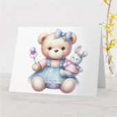 Carte d'anniversaire pour bébé (Fleur jaune)