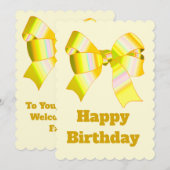 Carte d'anniversaire pour bébé (Devant / Derrière)