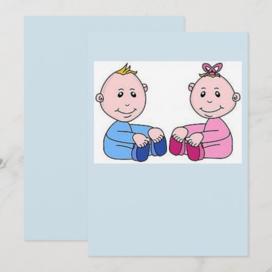 carte d'anniversaire pour bébé (Devant / Derrière)
