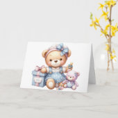 Carte d'anniversaire pour bébé (Fleur jaune)