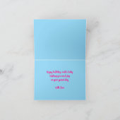 Carte d'anniversaire pour bébé d'hiver (Intérieur)