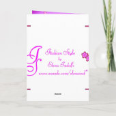 Carte d'anniversaire pour bébé doux (Dos)