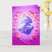 Carte d'anniversaire pour bébé doux (Fleur jaune)