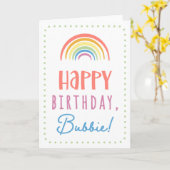 Carte d'anniversaire pour Bubbie (Fleur jaune)