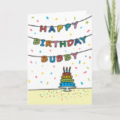 Carte d'anniversaire pour Bubby (Devant)
