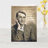 Carte d'anniversaire pour ce type (Fleur jaune)