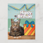 Carte d'anniversaire pour chat (Devant)