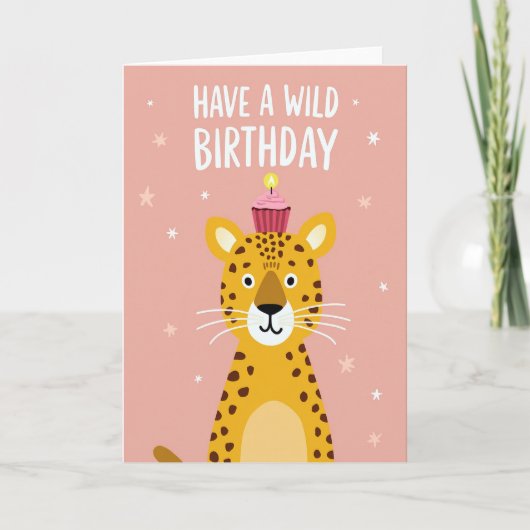Carte d'anniversaire pour chat fantaisiste (Devant)