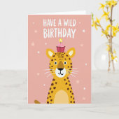 Carte d'anniversaire pour chat fantaisiste (Fleur jaune)