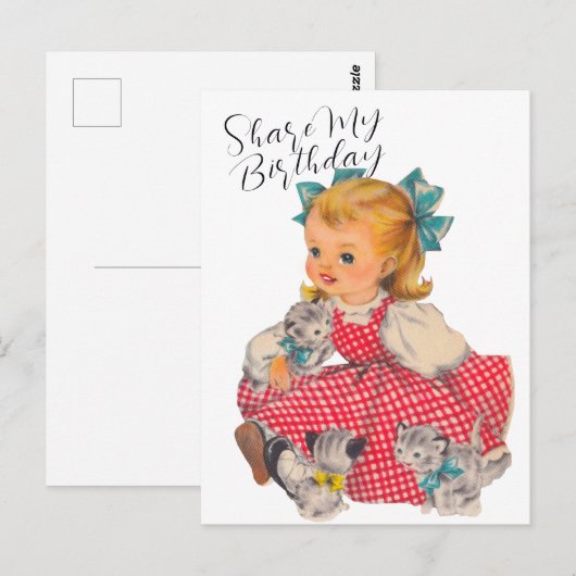 CARTE D'ANNIVERSAIRE POUR CHATONS | Carte postale (Devant / Derrière)