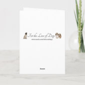 Carte d'anniversaire pour chien de troupeau (Dos)