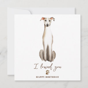 Carte d'anniversaire pour chien Greyhound Maman Ch