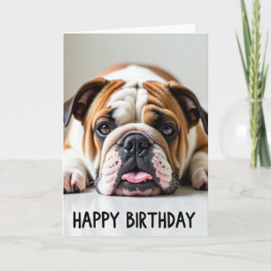 Carte d'anniversaire pour chien ridé