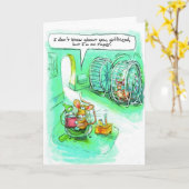 Carte d'anniversaire pour coureur - Tapering Mouse (Fleur jaune)