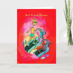 Carte d'anniversaire pour coureur - Viszla sur tap