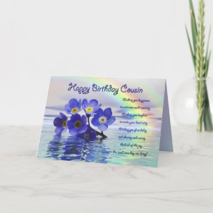 Carte d'anniversaire pour cousin avec oublier