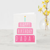 Carte d'anniversaire pour Dada (Fleur jaune)