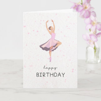 Carte d'anniversaire pour danseuse